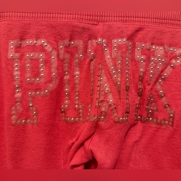 VTG Y2K Victoria Secret Pink Peace Sign Flare Leg Track Pants Size XS. - Picture 3 of 7